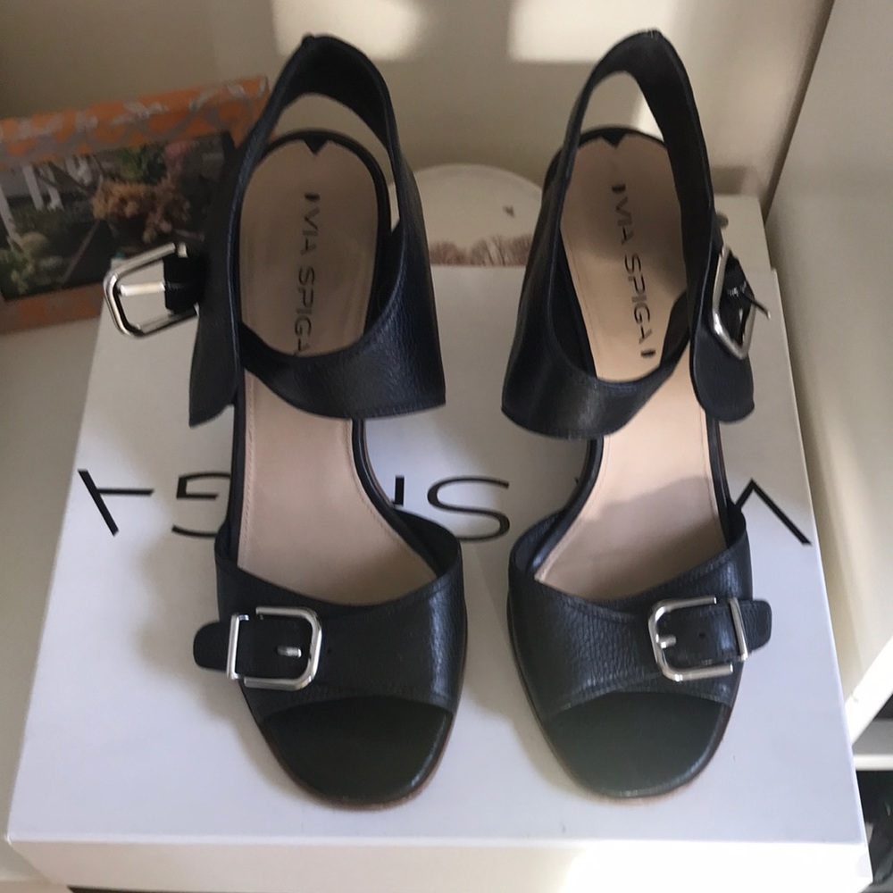 Via Spiga black heels